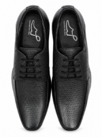 PEER-LACEUPS-4702-DERBY-PALTA-PRINT-GENUINE LEATHER-BLACK - Image 4