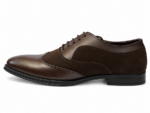 PEER-LACEUPS-AZ01P-OXFORD-SUEDE-MATCHING-GENUINE LEATHER-BROWN - Image 2