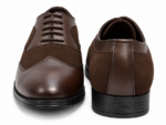 PEER-LACEUPS-AZ01P-OXFORD-SUEDE-MATCHING-GENUINE LEATHER-BROWN - Image 5