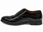 PEER-LACEUPS-AZ01-OXFORD-PATENT-GENUINE LEATHER-BROWN - Image 2