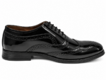 PEER-LACEUPS-AZ01-OXFORD-PATENT-GENUINE LEATHER-BROWN - Image 3
