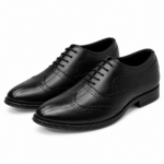 PEER-LACEUPS-AZ01-B-OXFORD-BROGUE-GENUINE LEATHER-BLACK