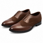PEER-LACEUPS-AZ01P-OXFORD-SUEDE-MATCHING-GENUINE LEATHER-BROWN