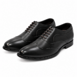 PEER-LACEUPS-AZ01P-OXFORD-GENUINE LEATHER-BLACK