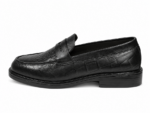 PEER-LOAFER-101-F-CROC-AS-PATTI-GENUINE LEATHER-BLACK - Image 2