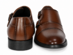 PEER-LOAFER-4917-DOUBLE-BUCKEL-MONK-GENUINE LEATHER-BROWN - Image 5