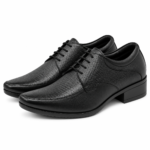 PEER-LACEUPS-4702-DERBY-PALTA-PRINT-GENUINE LEATHER-BLACK