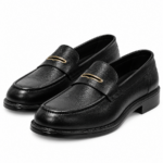 PEER-LOAFER-104-AS-BUCKEL-GENUINE LEATHER-BLACK