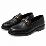 PEER-LOAFER-104-P-BUCKEL-GENUINE LEATHER-BLACK