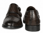 PEER-LOAFER-4917-D-MONK-BUCKEL-F-CROC-GENUINE LEATHER-DARK BROWN - Image 5