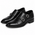 PEER-LOAFER-4917-D-MONK-BUCKEL-GENUINE LEATHER-BLACK