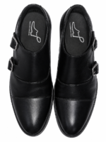 PEER-LOAFER-4917-D-MONK-BUCKEL-GENUINE LEATHER-BLACK - Image 4