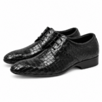 PEER-LACEUPS-2602-DERBY-F-CROC-GENUINELEATHER-BLACK
