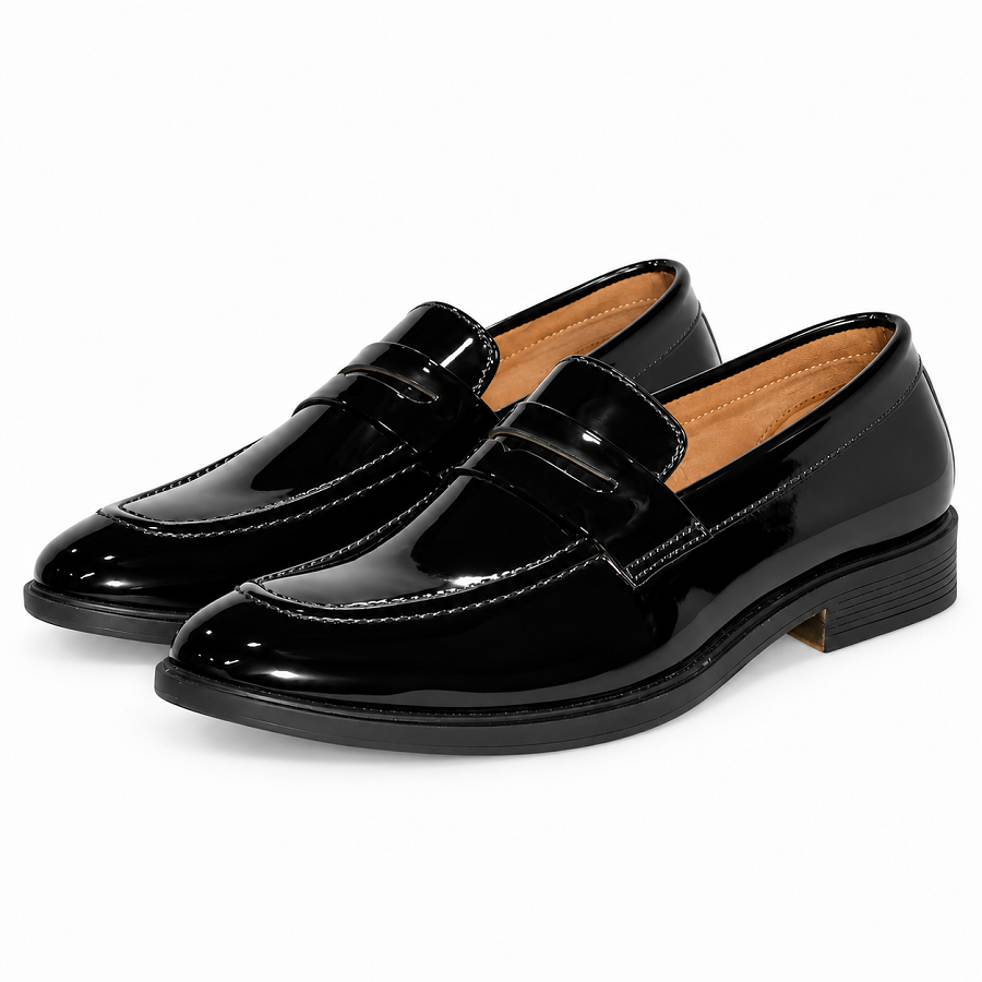 71ca8331-8bc8-47c4-be7c-b5747379a72c PEER-LOAFER-4504-AS-PATTI-PATENT-GENUINE-LEATHER-BLACK - Image 1