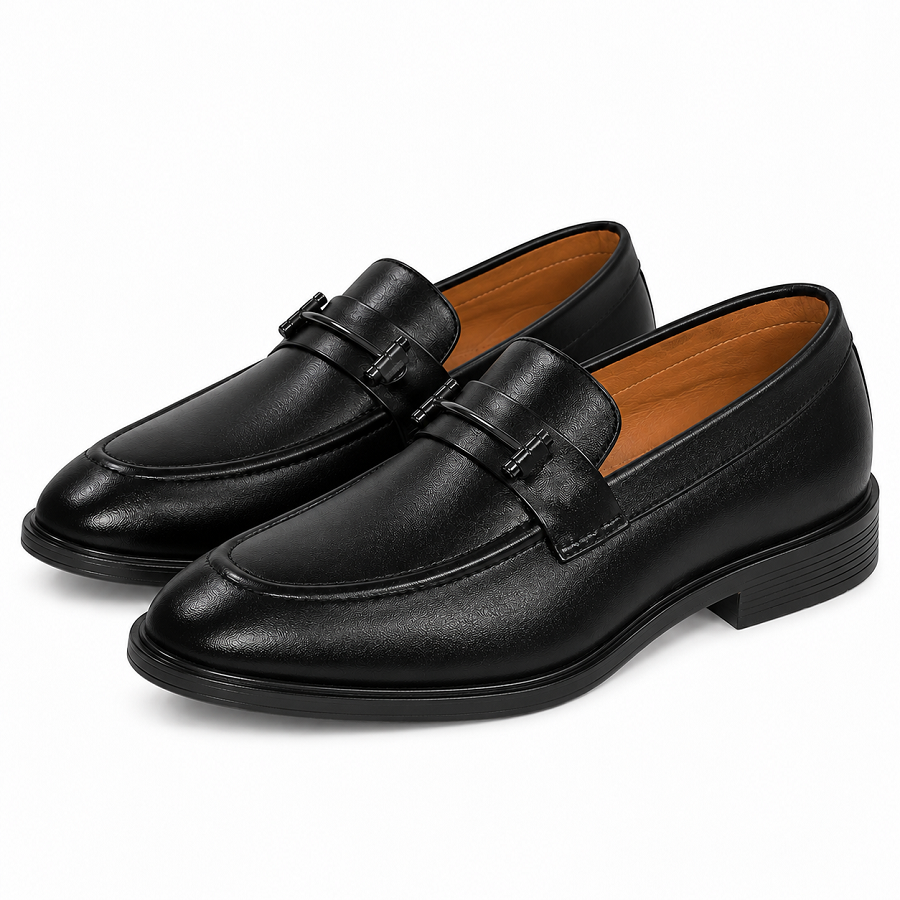 b2a78689-873d-4468-8fe6-35962be0ac7c PEER-LOAFER-4504-BUCKEL-GENUINELEATHER-BLACK - Image 1