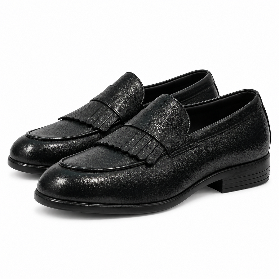 f9837169-6f08-4d9a-92b7-2295c945105b PEER-LOAFER-111-FRILL-GENUINE-LEATHER-BLACK - Image 1