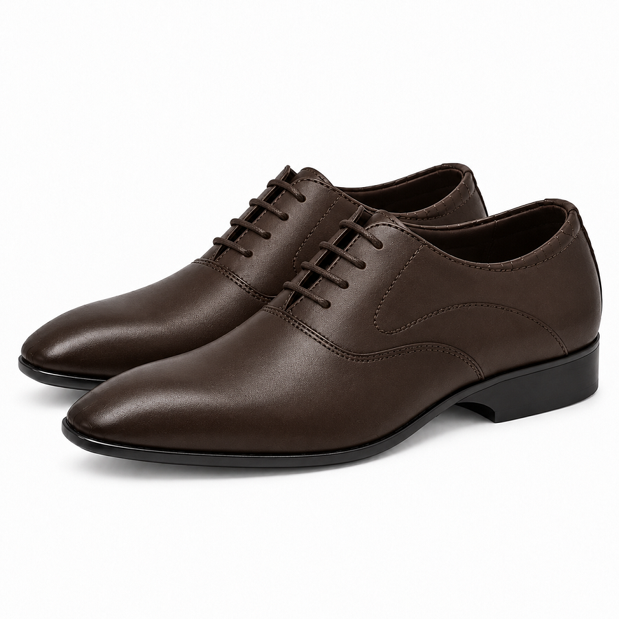 e4c4d5ea-42dc-48db-b7da-13cbce77f683 PEER-LACEUPS-1301-OXFORD-GENUINE-LEATHER-BROWN - Image 1