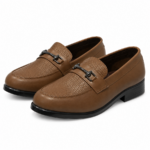 PEER-LOAFER-102-BUCKEL-SEMICROC-TEXTURE-GENUINE-LEATHER-TAN