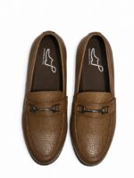 PEER-LOAFER-102-BUCKEL-SEMICROC-TEXTURE-GENUINE-LEATHER-TAN - Image 4