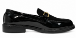 PEER-LOAFER-102-BUCKEL-PATENT-SUEDE-GENUINE LEATHER-BLACK - Image 3
