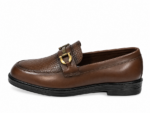 PEER-LOAFER-102-BUCKEL-CROC-TEXTURE-GENUINELEATHER-BROWN - Image 2