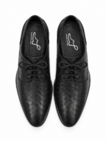PEER-LACEUPS-1306-DERBY-TEXTURE-MATCHING-GENUINE LEATHER-BLACK - Image 4