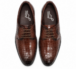 PEER-LACEUPS-4875-OXFORD-FULL-CROC-GENUINE LEATHER-BROWN - Image 4