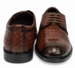 PEER-LACEUPS-4875-OXFORD-FULL-CROC-GENUINE LEATHER-BROWN - Image 5