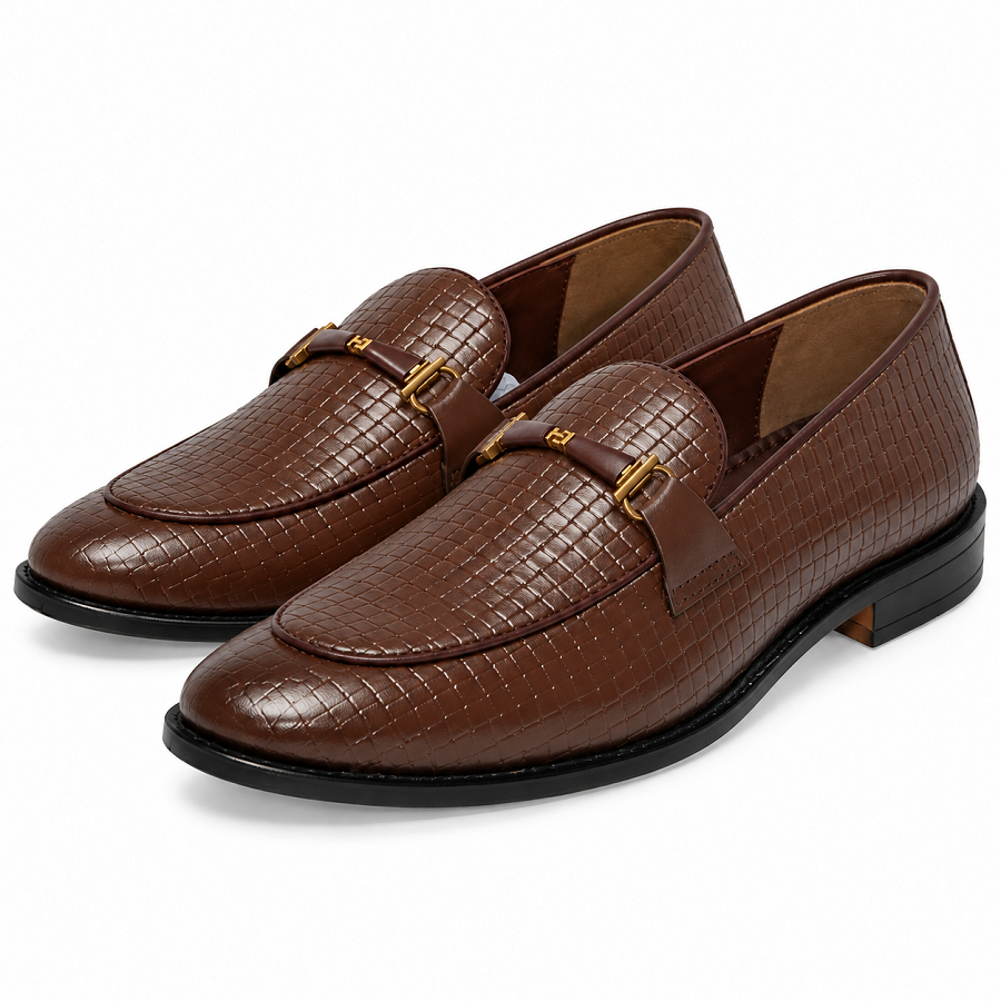 5ba1b73c-be08-453d-80aa-b6e2923ec44c PEER-LOAFER-2531-BUCKEL-F-CHATTAYI-TPR-GENUINE LEATHER-BROWN - Image 1