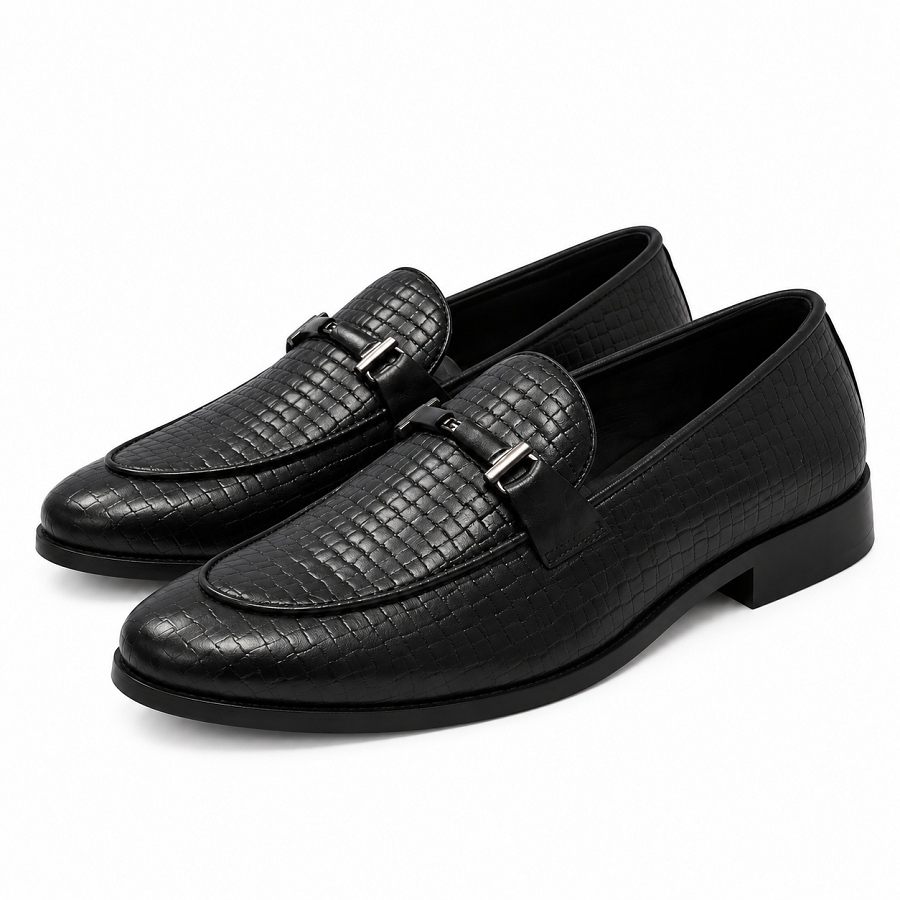 ffb6b220-daa5-4cd6-a9b8-f5ff4cbfa4da PEER-LOAFER-2531-BUCKEL-F-CHATTAYI-WS-GENUINE LEATHER-BLACK - Image 1