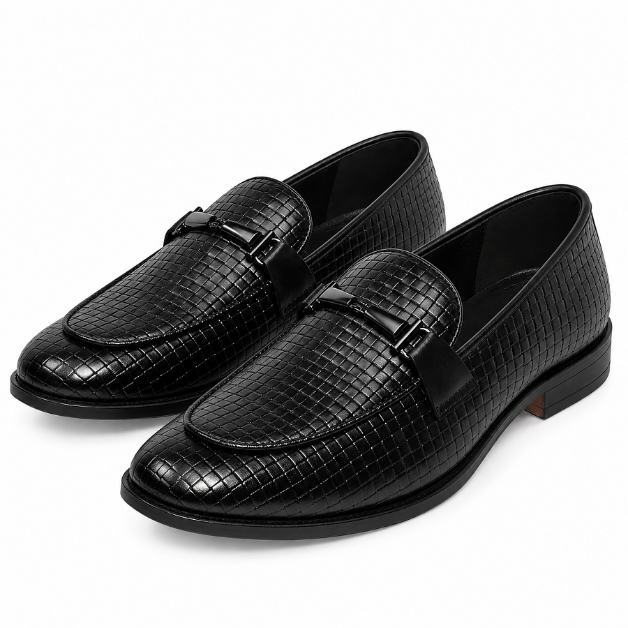 2a270d19-d2c4-4e49-a9c8-bddf7c14a1c2 PEER-LOAFER-2531-BUCKEL-F-CHATTAYI-TPR-GENUINE LEATHER-BLACK - Image 1