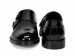 PEER-LOAFER-MONK-1605-BUCKEL-PATENT-GENUINE LEATHER-BLACK - Image 5