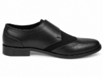 PEER-LOAFER-2513-MONK-BUCKEL-SUEDE-MATCHING-GENUINE-LEATHER-BLACK - Image 3