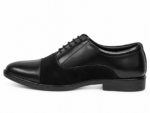 PEER-LACEUPS-4895-OXFORD-SUEDE-MATCHING-GENUINE LEATHER-BLACK - Image 2