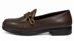 PEER-LOAFER-122-SIDE-FISH-BUCKEL-GENUINE LEATHER-BROWN - Image 2