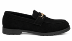 PEER-LOAFER-1820-BUCKEL-FULL-SUEDE-GENUINE LEATHER-BLACK - Image 3