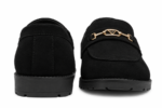 PEER-LOAFER-1820-BUCKEL-FULL-SUEDE-GENUINE LEATHER-BLACK - Image 5