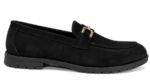 PEER-LOAFER-1803-BUCKEL-FULL-SUEDE-GENUINE LEATHER-BLACK - Image 3