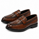 PEER-LOAFER-103-FULL-CROC-GENUINE LEATHER-BROWN