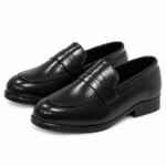 PEER-LOAFER-103-PUNCH-GENUINE LEATHER-BLACK