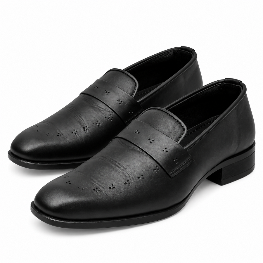6655dc67-45b8-49f2-a6cf-8b99b2e2aa0d PEER-LOAFER-159-CHEMNY-GENUINE LEATHER-BLACK - Image 1