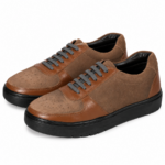PEER-SNEAKER-2802-SEMI-SUEDE-MATCHING-GENUINE LEATHER-BROWN