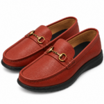 PEER-LOAFER-161-ECCO-BUCKLE-GENEUIN LEATHER-CHERRY