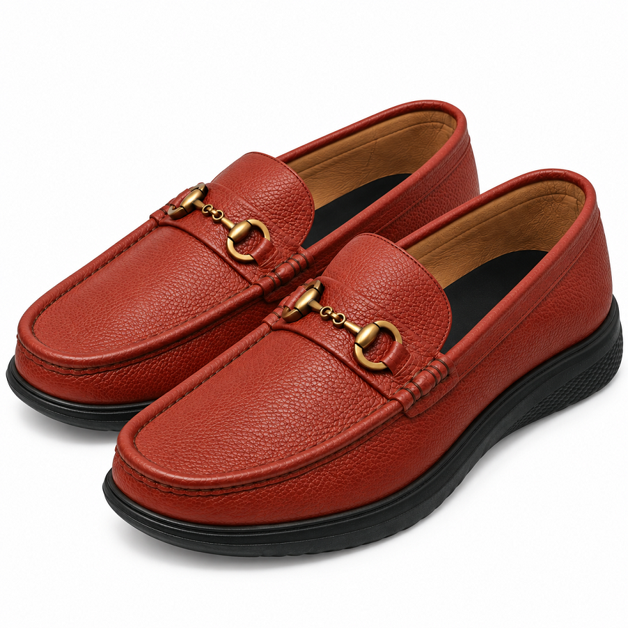 9f7488cc-500c-4246-aa18-b72e07eee0cb PEER-LOAFER-161-ECCO-BUCKLE-GENEUIN LEATHER-CHERRY - Image 1