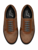 PEER-SNEAKER-2802-SEMI-SUEDE-MATCHING-GENUINE LEATHER-BROWN - Image 4