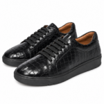 PEER-SNEAKER-2801-F-CROC-GENUINE LEATHER-BLACK