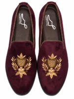 PEER-LOAFER-2523-EMBRIODERY-VELVET-PURPLE - Image 4