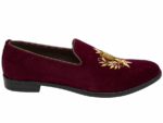 PEER-LOAFER-2523-EMBRIODERY-VELVET-PURPLE - Image 3
