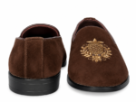 PEER-LOAFER-2523-EMBRIODERY-VELVET-BROWN - Image 5
