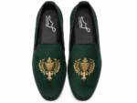 PEER-LOAFER-2523-EMBRIODERY-VELVET-GREEN - Image 4